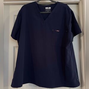 *SCRUB SET* Dolan Navy V-Neck Scrub Top and Cargo Scrub Bottoms